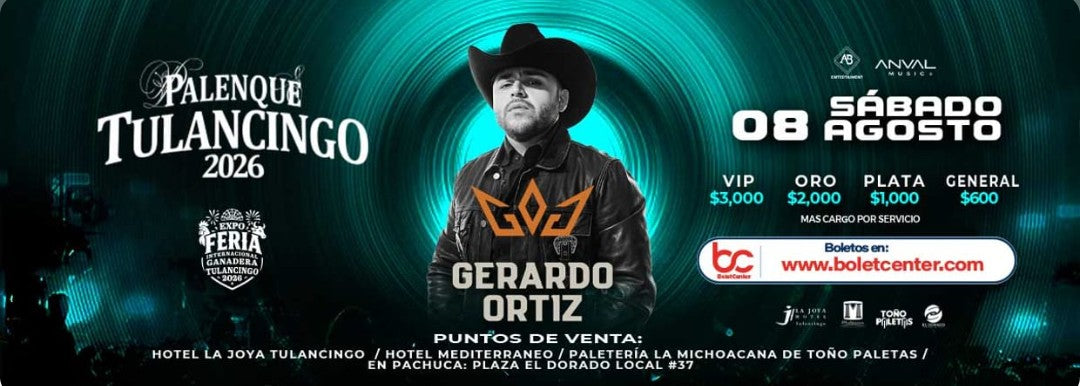 GERARDO ORTIZ   08 AGOSTO 2026